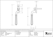 Load image into Gallery viewer, 46702 Polished Brass Hinton Espag - LH