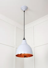 Load image into Gallery viewer, 49500BI Hammered Copper Brindley Pendant in Birch