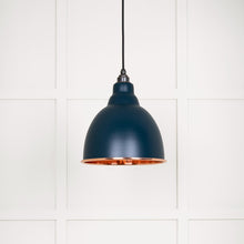 Load image into Gallery viewer, 49500DU Hammered Copper Brindley Pendant in Dusk