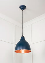 Load image into Gallery viewer, 49500DU Hammered Copper Brindley Pendant in Dusk