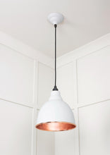 Load image into Gallery viewer, 49500SF Smooth Copper Brindley Pendant in Flock