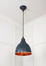 Load image into Gallery viewer, 49500SO Hammered Copper Brindley Pendant in Soot