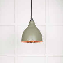 Load image into Gallery viewer, 49500TU Hammered Copper Brindley Pendant in Tump