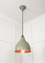 Load image into Gallery viewer, 49500TU Hammered Copper Brindley Pendant in Tump