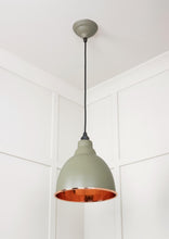 Load image into Gallery viewer, 49500TU Hammered Copper Brindley Pendant in Tump