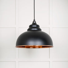 Load image into Gallery viewer, 49501SEB Smooth Copper Harborne Pendant in Elan Black