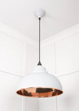 Load image into Gallery viewer, 49501SF Smooth Copper Harborne Pendant in Flock