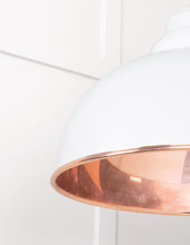 Load image into Gallery viewer, 49501SF Smooth Copper Harborne Pendant in Flock