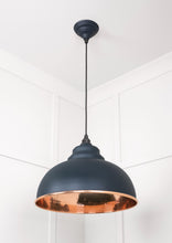 Load image into Gallery viewer, 49501SO Hammered Copper Harborne Pendant in Soot