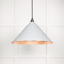 Load image into Gallery viewer, 49503SF Smooth Copper Hockley Pendant in Flock