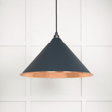 Load image into Gallery viewer, 49503SO Hammered Copper Hockley Pendant in Soot