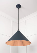 Load image into Gallery viewer, 49503SO Hammered Copper Hockley Pendant in Soot