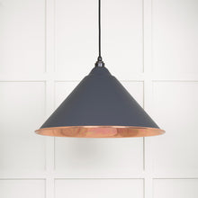 Load image into Gallery viewer, 49503SSL Smooth Copper Hockley Pendant in Slate