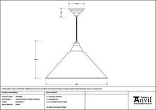 Load image into Gallery viewer, 49506EB Smooth Nickel Hockley Pendant in Elan Black