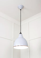 Load image into Gallery viewer, 49507BI White Gloss Brindley Pendant in Birch