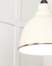 Load image into Gallery viewer, 49507TE White Gloss Brindley Pendant in Teasel