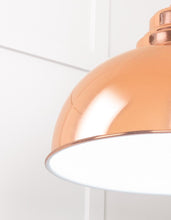 Load image into Gallery viewer, 49508 White Gloss Harborne Pendant in Copper