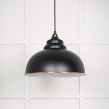 Load image into Gallery viewer, 49508EB White Gloss Harborne Pendant in Elan Black