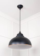 Load image into Gallery viewer, 49508EB White Gloss Harborne Pendant in Elan Black