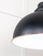 Load image into Gallery viewer, 49508EB White Gloss Harborne Pendant in Elan Black