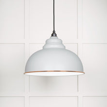 Load image into Gallery viewer, 49508F White Gloss Harborne Pendant in Flock