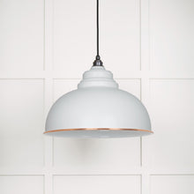 Load image into Gallery viewer, 49508F White Gloss Harborne Pendant in Flock