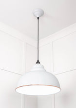 Load image into Gallery viewer, 49508F White Gloss Harborne Pendant in Flock