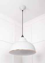 Load image into Gallery viewer, 49508F White Gloss Harborne Pendant in Flock