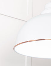 Load image into Gallery viewer, 49508F White Gloss Harborne Pendant in Flock