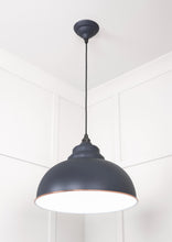 Load image into Gallery viewer, 49508SL White Gloss Harborne Pendant in Slate