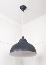 Load image into Gallery viewer, 49508SL White Gloss Harborne Pendant in Slate