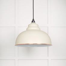 Load image into Gallery viewer, 49508TE White Gloss Harborne Pendant in Teasel