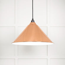 Load image into Gallery viewer, 49510 White Gloss Hockley Pendant in Copper