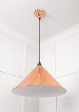 Load image into Gallery viewer, 49510 White Gloss Hockley Pendant in Copper