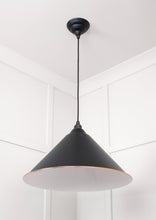Load image into Gallery viewer, 49510EB White Gloss Hockley Pendant in Elan Black