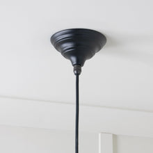 Load image into Gallery viewer, 49510EB White Gloss Hockley Pendant in Elan Black