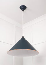 Load image into Gallery viewer, 49510SO White Gloss Hockley Pendant in Soot