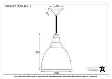 Load image into Gallery viewer, 49511 Hammered Nickel Brindley Pendant