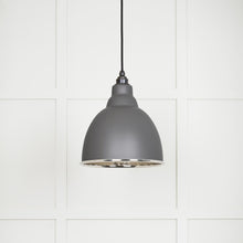 Load image into Gallery viewer, 49511BL Hammered Nickel Brindley Pendant in Bluff
