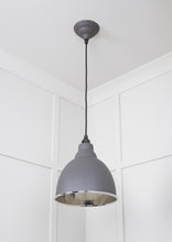 Load image into Gallery viewer, 49511BL Hammered Nickel Brindley Pendant in Bluff