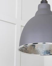 Load image into Gallery viewer, 49511BL Hammered Nickel Brindley Pendant in Bluff