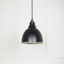 Load image into Gallery viewer, 49511EB Hammered Nickel Brindley Pendant in Elan Black
