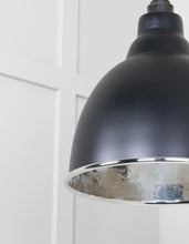 Load image into Gallery viewer, 49511EB Hammered Nickel Brindley Pendant in Elan Black