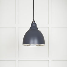 Load image into Gallery viewer, 49511SL Hammered Nickel Brindley Pendant in Slate
