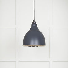 Load image into Gallery viewer, 49511SL Hammered Nickel Brindley Pendant in Slate