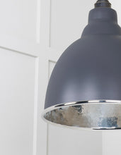 Load image into Gallery viewer, 49511SL Hammered Nickel Brindley Pendant in Slate
