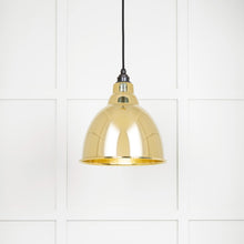 Load image into Gallery viewer, 49517 Hammered Brass Brindley Pendant
