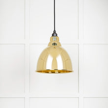 Load image into Gallery viewer, 49517 Hammered Brass Brindley Pendant