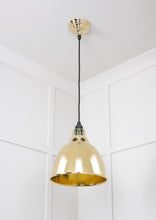 Load image into Gallery viewer, 49517 Hammered Brass Brindley Pendant