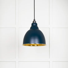 Load image into Gallery viewer, 49517DU Hammered Brass Brindley Pendant in Dusk